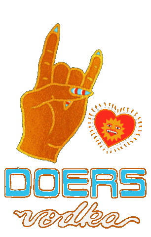 I Love You Rock Sticker by Doers Vodka