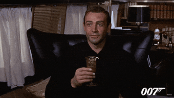 Sean Connery Drinks GIF by James Bond 007