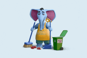 Cleaning Ninty GIF by Saynine.ai