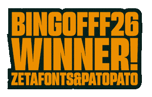 Bingofff Sticker by Zetafonts Type Foundry