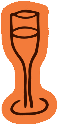 Sticker Champagne Sticker by Studio DOT