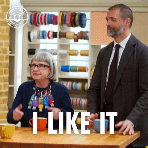 I Like It Yes GIF by The Great British Sewing Bee
