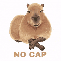 Capybara No Cap GIF