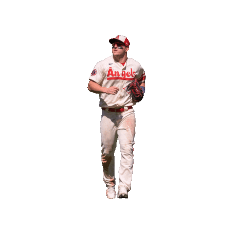 Mike Trout Baseball Sticker by Los Angeles Angels