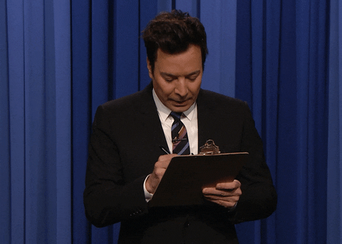 Jimmy Fallon Writing GIF by The Tonight Show Starring Jimmy Fallon - Find & Share on GIPHY