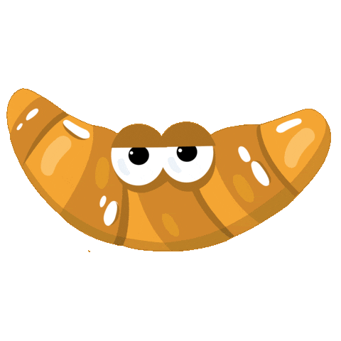 Croissant Sticker by Paris La Boutique