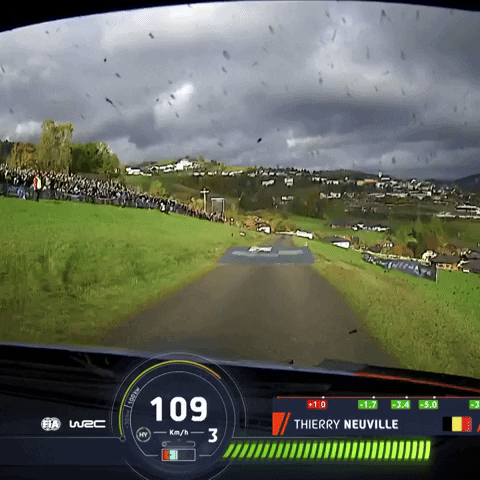 Driving Drive By GIF by FIA World Rally Championship