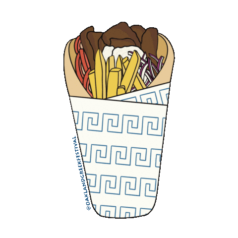 Greece Wrap Sticker by OAKLAND GREEK FESTIVAL