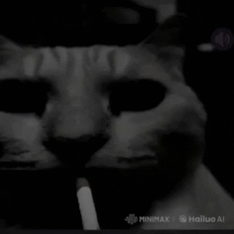 Cat Smoking GIF
