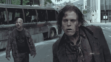 Giphy - the walking dead zombie GIF
