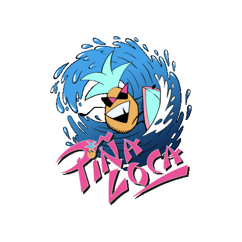 Surfer Dudes Comic Sticker