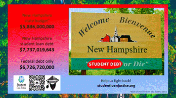 Sad New Hampshire GIF by Student Loan Justice