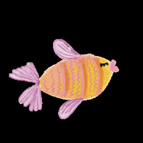 Fish Love GIF by Colorful arte y diseño