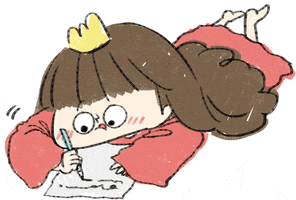Girl Writing GIF by MillyMilly 咪哩咪哩
