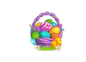 Easter Bunny Flower Sticker by Melsoft