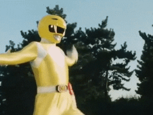 power rangers yellow ranger GIF