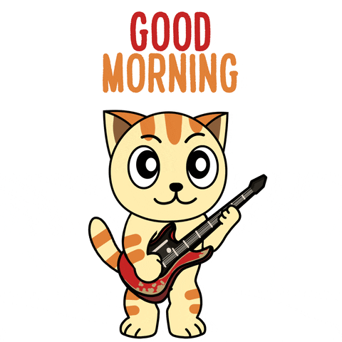 Good Morning Guitar GIF by My Girly Unicorn