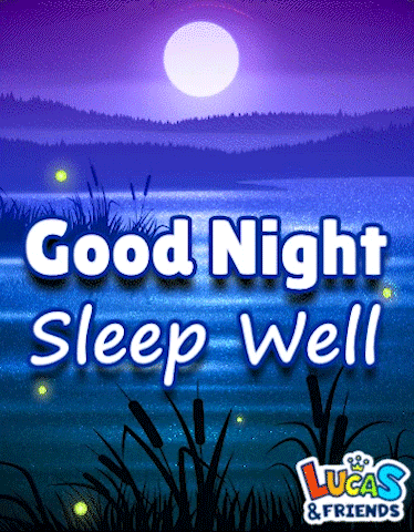 Good Night Stars GIF by Lucas and Friends by RV AppStudios