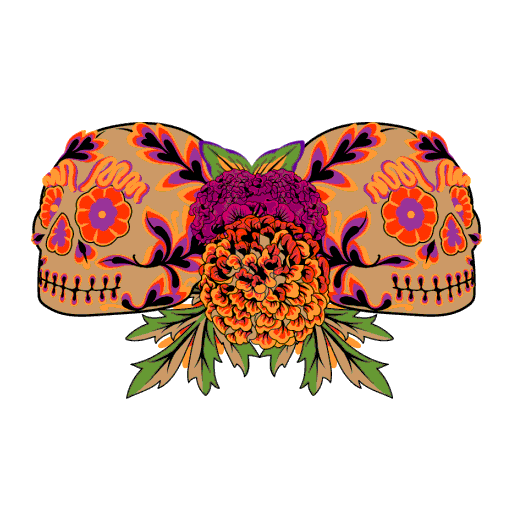 Day Of The Dead Skull Sticker by Cerveza Victoria