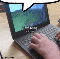 Speech Bubble Minecraft Guy GIF