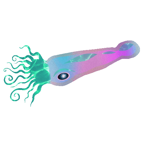 Deep Sea Squid Sticker by Freethink