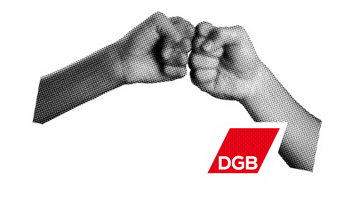 Demo Solidarity Sticker by Deutscher Gewerkschaftsbund (DGB)