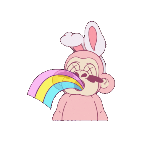 Pink Ape Sticker
