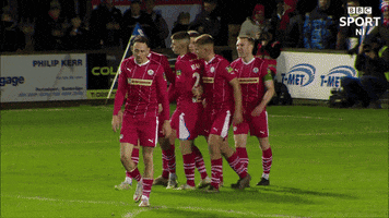Red Army Celebration GIF by Cliftonville Football Club
