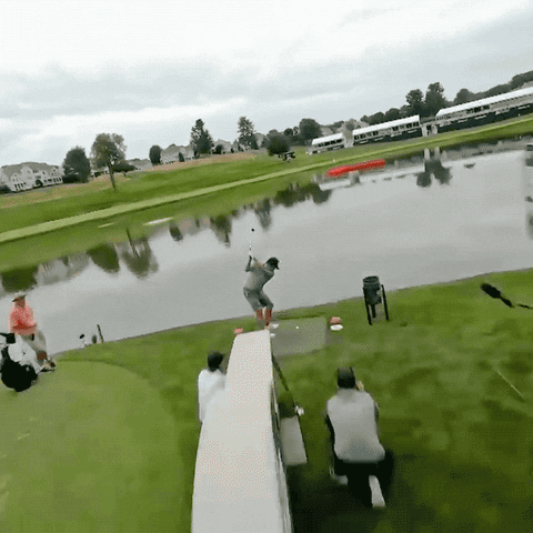 Flying Pga Tour GIF by Travelers Championship