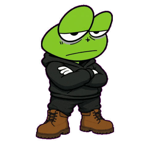 Frog Sticker by ForeverWilin