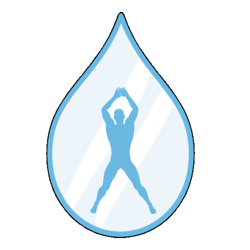 Water Jumping Sticker by Liquivida