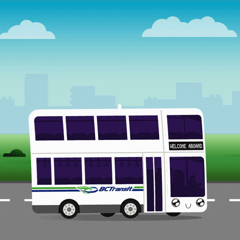 Double Decker Bus GIF by BC Transit
