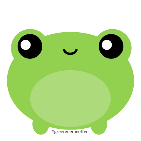 GreenMemeEffect green proud ready frog GIF