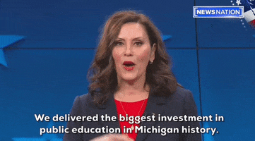 Gretchen Whitmer Education GIF by GIPHY News