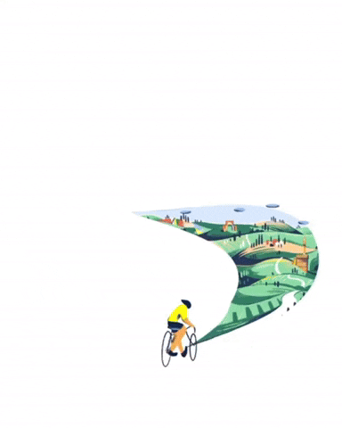 Tour De France Art GIF by Nicolò Canova