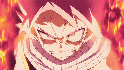 Image result for natsu getting mad