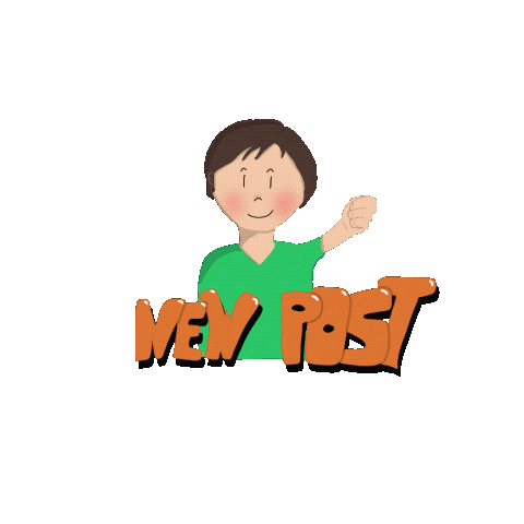 Happy Post Sticker