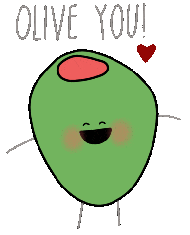 I Love You Valentine Sticker by DeeFee Productions
