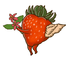 Strawberry Sticker by Tractor Beverage