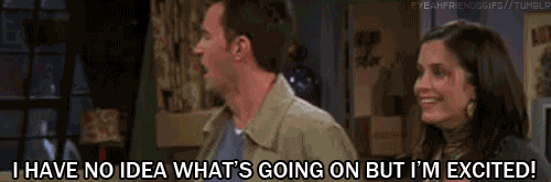 excited matthew perry GIF