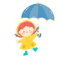 Rain 下雨 Sticker