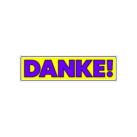 Danke Sticker by SFBerlin