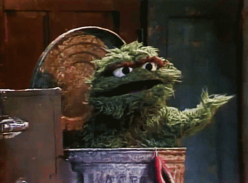 Giphy - grumpy sesame street GIF
