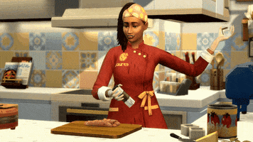 Knife Skills Smile GIF by The Sims