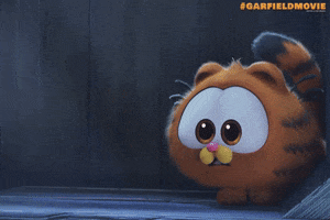 Scared Garfield Movie GIF by Sony Pictures