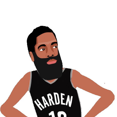 James Harden Reaction Sticker by SportsManias for iOS & Android | GIPHY