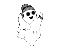 Black And White Halloween Sticker