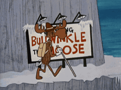 Image result for rocky and bullwinkle gifs
