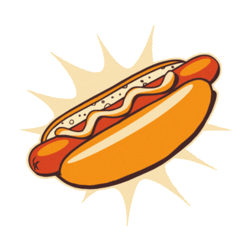 Eat Hot Dog Sticker by Chope & Compagnie