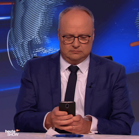 Working Mobile Phone GIF by ZDF heute-show